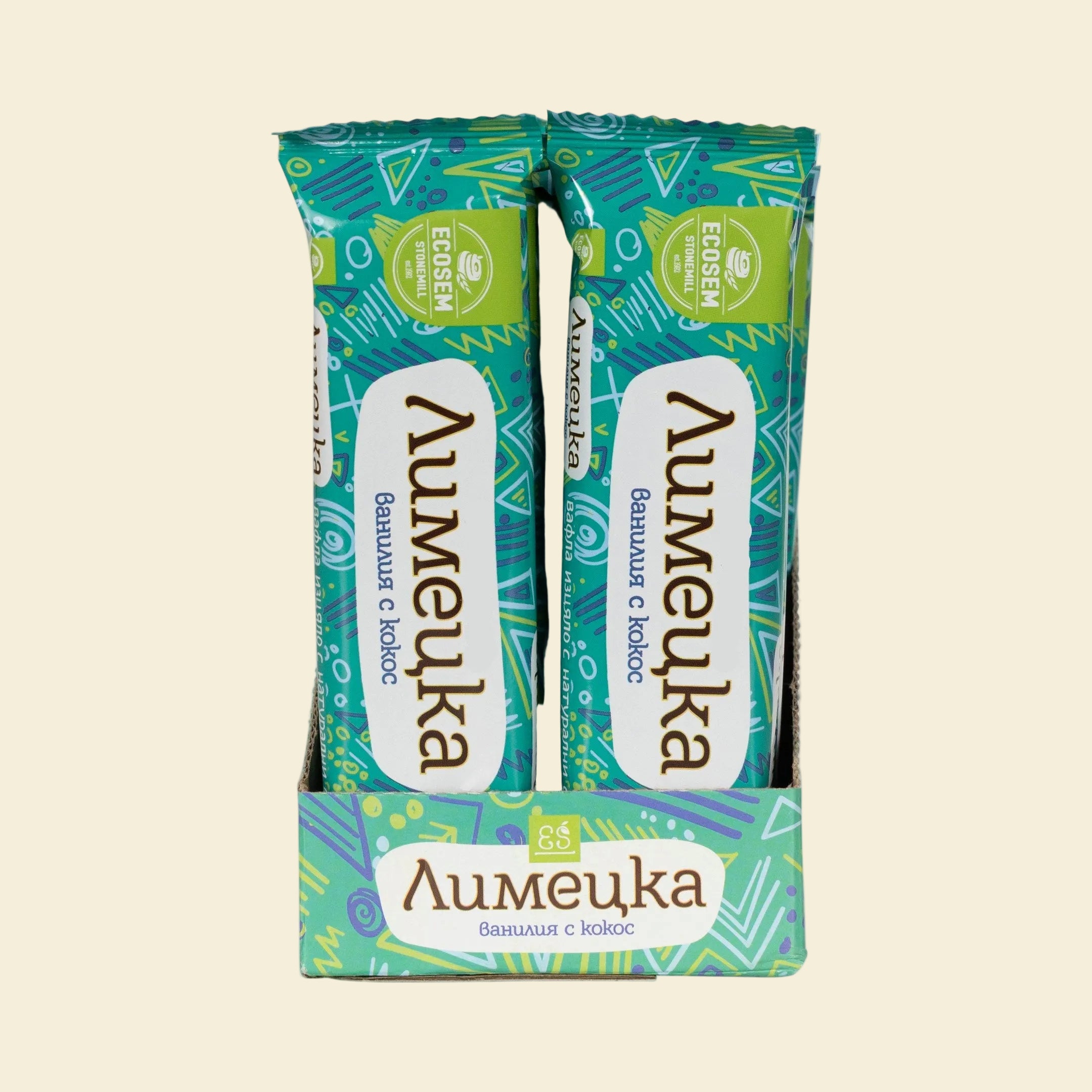 Spelt Vanilla with Coconut – Tropical freshness in a crispy shell 24 pcs. x 30g