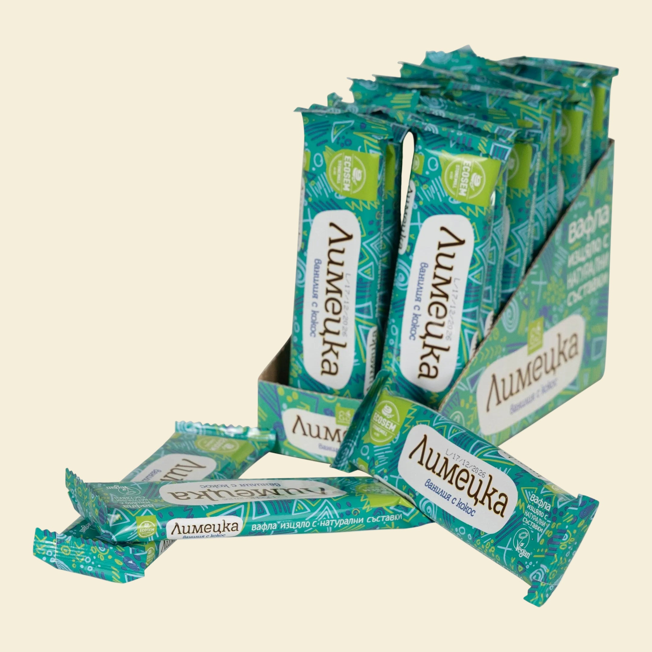 Pesmețel Vanilie și Cocos – Prosmețime tropicală într-un înveliș crocant 24 buc. x 30g