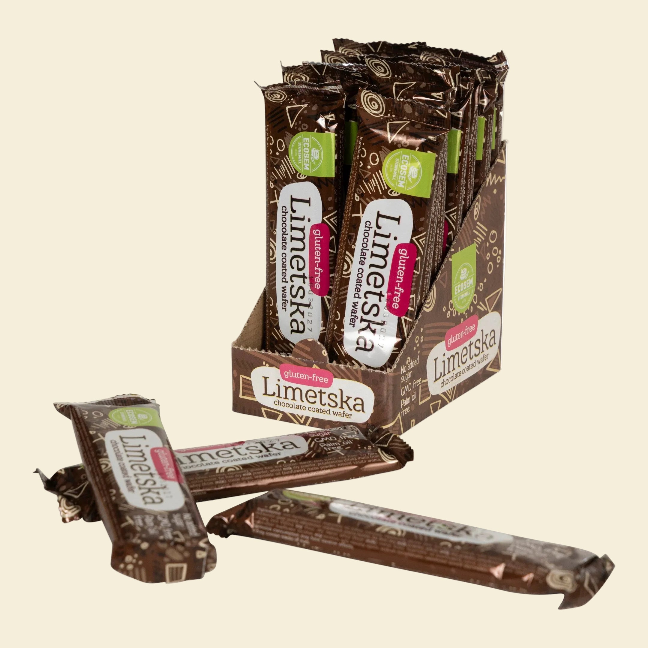 Spelta FĂRĂ GLUTEN și FĂRĂ ZAHĂR – Învelită în ciocolată - 16 buc. a câte 40g