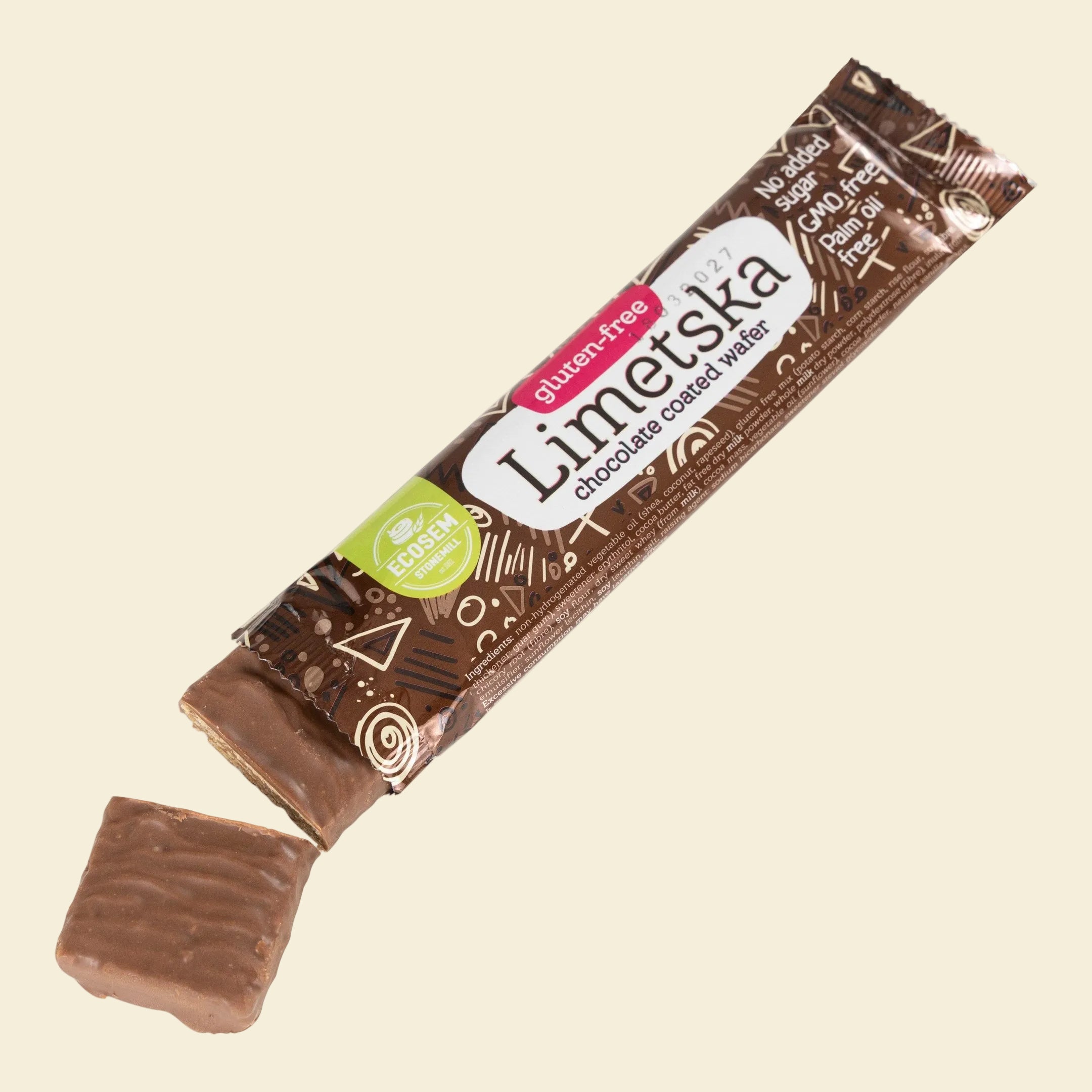 Spelta FĂRĂ GLUTEN și FĂRĂ ZAHĂR – Învelită în ciocolată - 16 buc. a câte 40g