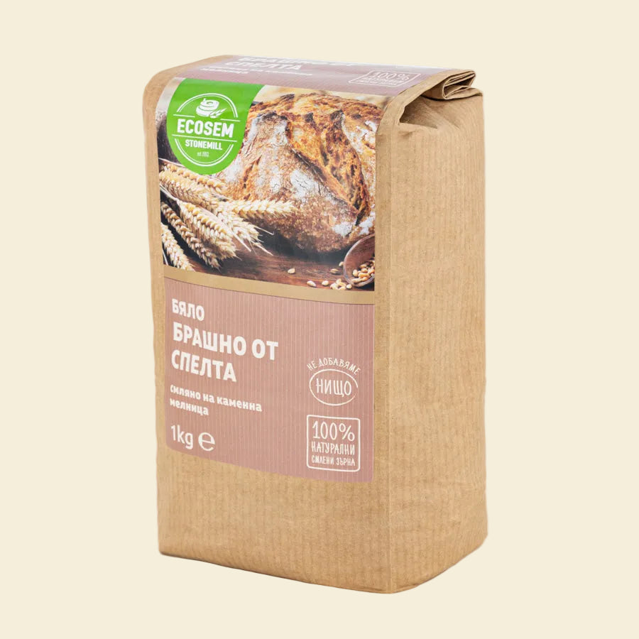 White spelt flour stone-ground