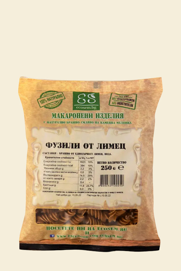 Spelt Fusilli with Stone-Ground Flour