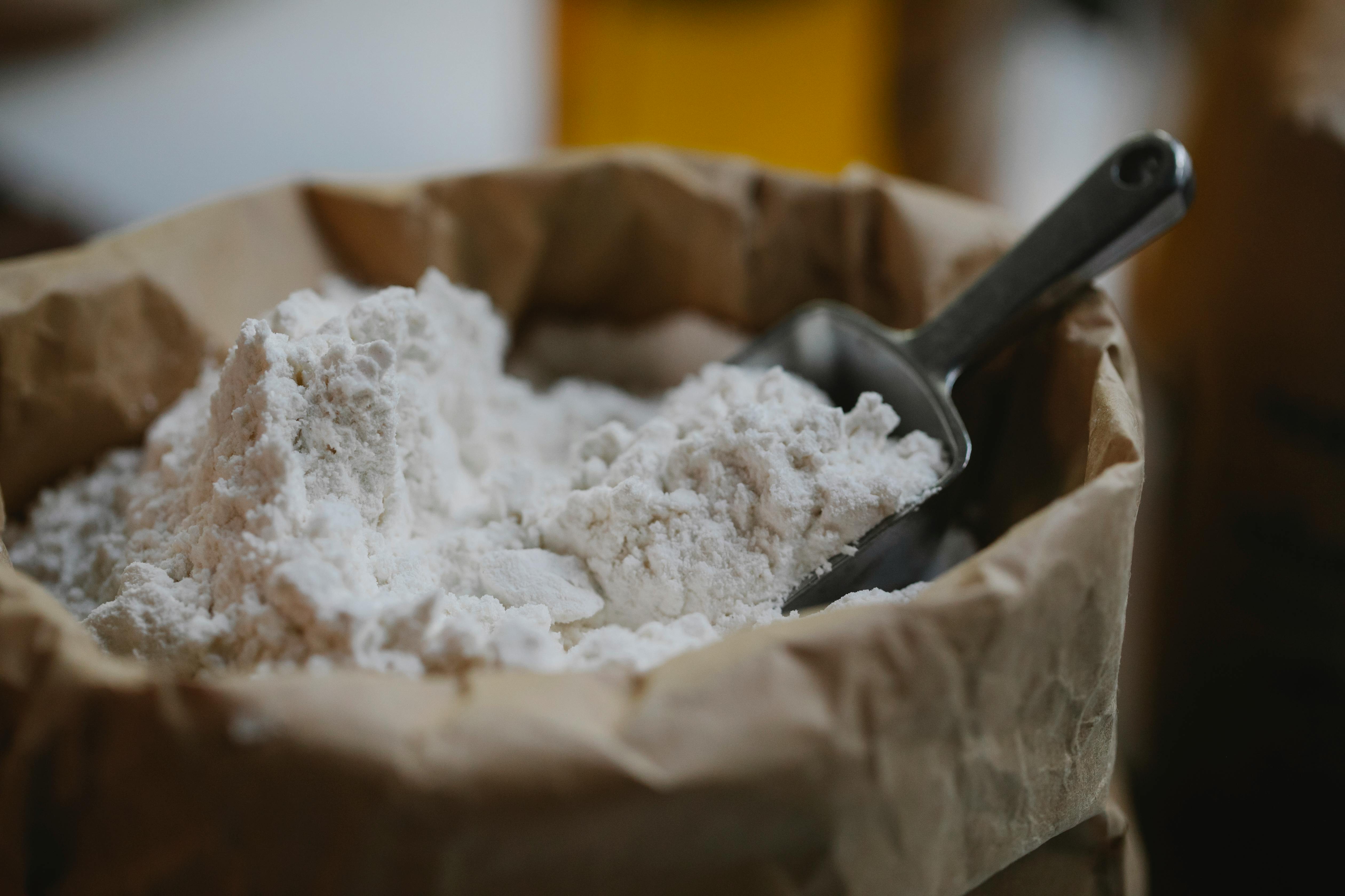 White rye flour stone-ground