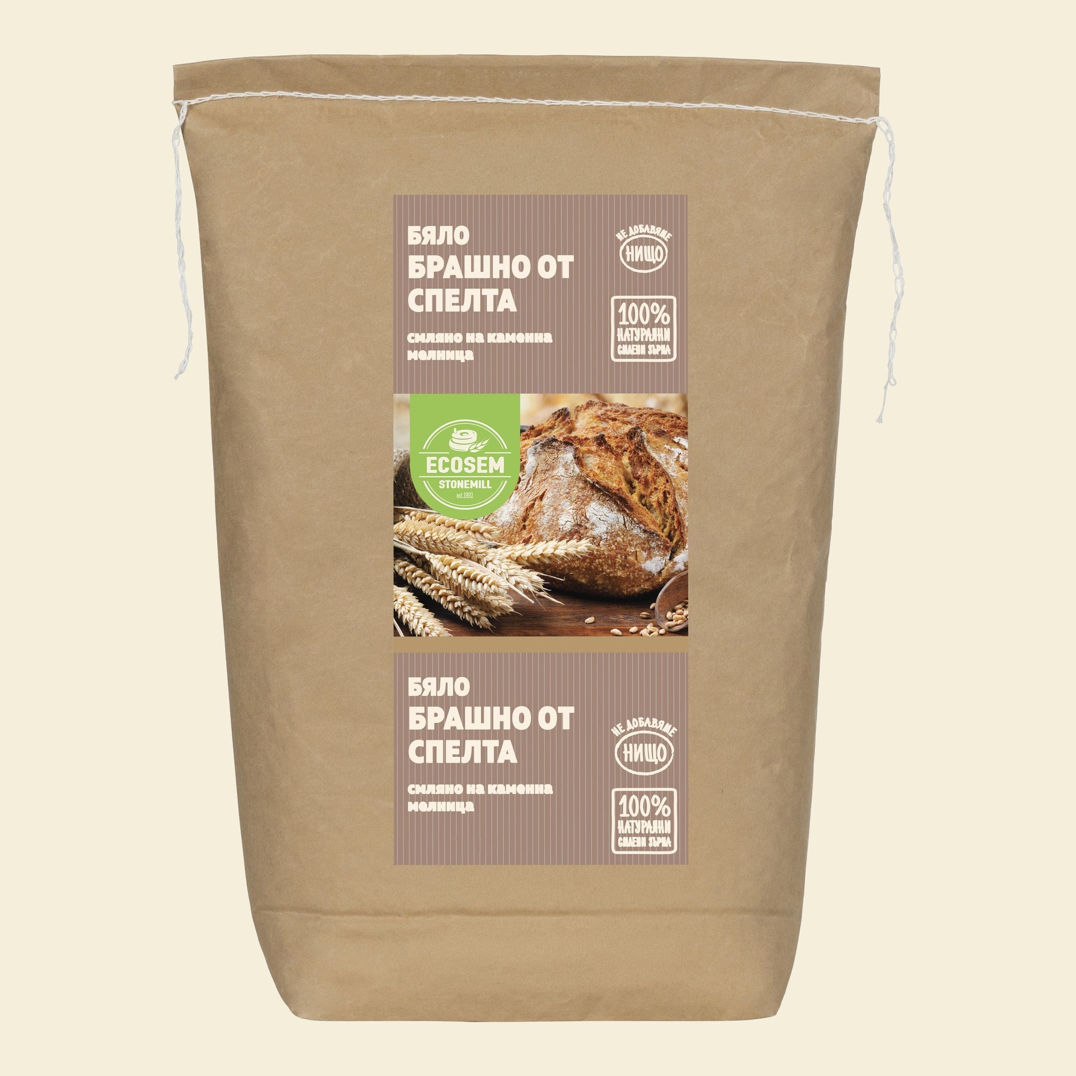 White spelt flour stone-ground